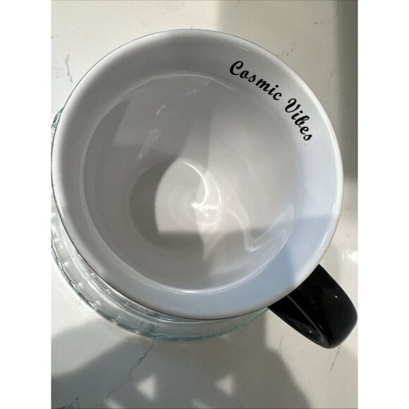 Eye to the Sky Coffee Mug Cosmic Vibes Black Gold foil 20oz Coffee Mug - Picture 10 of 13